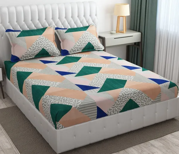 King_Size,_Microfiber_Bed_Sheet_for_Single_Bed,_Floral_Design_Bed_Spread_with_1_Pillow_Covers,_Wrinkle_Free_HypoAllergenic_Bedsheets/Bedcover_(60x90_Trangle)