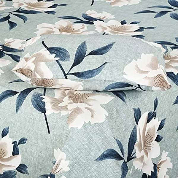 King_Size,_Microfiber_Bed_Sheet_for_Single_Bed,_Floral_Design_Bed_Spread_with_1_Pillow_Covers,_Wrinkle_Free_HypoAllergenic_Bedsheets/Bedcover_(60x90__Flower)