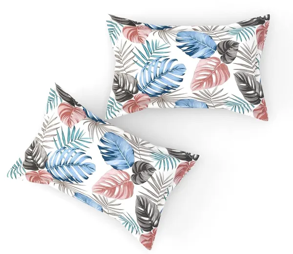 Fitted_Bedsheet_Elastic_Fitted_Bedsheets_with_Cotton_Feel_Premium_Glace_Cotton_Queen_Size_Elastic_Fitted_Bedsheet_with_2_Pillow_Covers_(_Leaves)_Size_72_x_60_x_8_inch