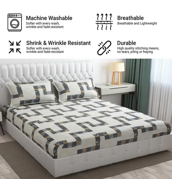 King_Size,_Microfiber_Bed_Sheet_for_Single_Bed,_Floral_Design_Bed_Spread_with_1_Pillow_Covers,_Wrinkle_Free_HypoAllergenic_Bedsheets/Bedcover_(60x90_Box)