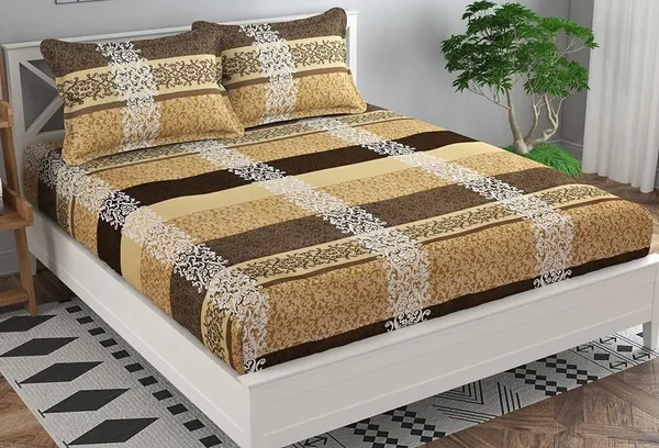 King_Size,_Microfiber_Bed_Sheet_for_Single_Bed,_Floral_Design_Bed_Spread_with_1_Pillow_Covers,_Wrinkle_Free_HypoAllergenic_Bedsheets/Bedcover_(60x90_Inches,_Check)