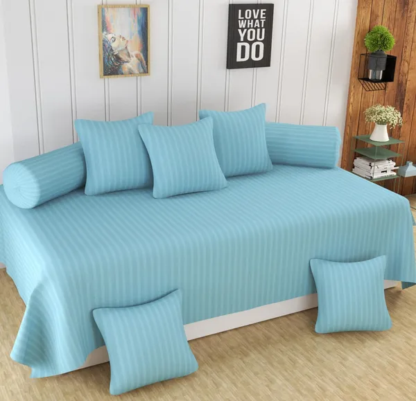 Beautiful_Solid_Satin_Stripe_Diwan_Set_Covers_8_Pieces_Designer_Printed_Standard_Diwan_Setwith_1_Single_Bedsheet_Size_60X90_5_Cushions_Covers_and_2_Bolster_Covers
