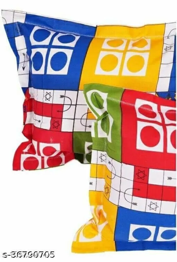 Ludo_Printed_100%_Cotton_bedsheets_with_Two_Pillow_Covers