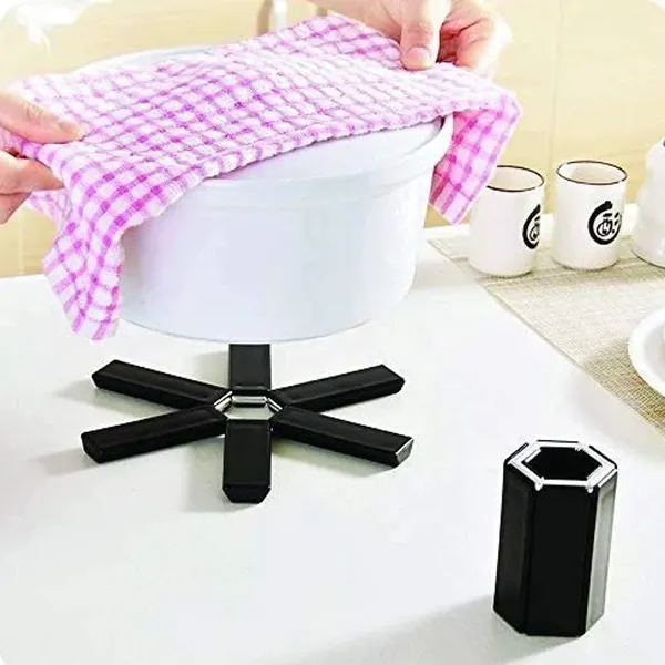 Flower_Design_Heat_Resistant_Foldable_Non-Slip_Pan_Holder