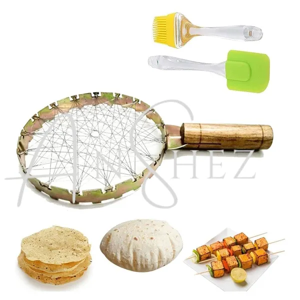 Mini_Gas_Grill_With_Handle_For_Kitchen_Gas_Stove_|_Silicon_Brush_&_Spatula