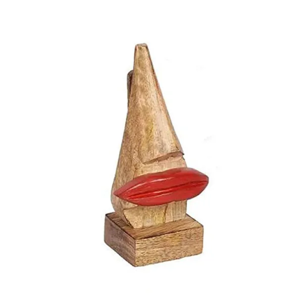 Wooden_Brown_Nose_Shaped_Red_Lips_Sunglasses_Eyeglass_Holder_Stand