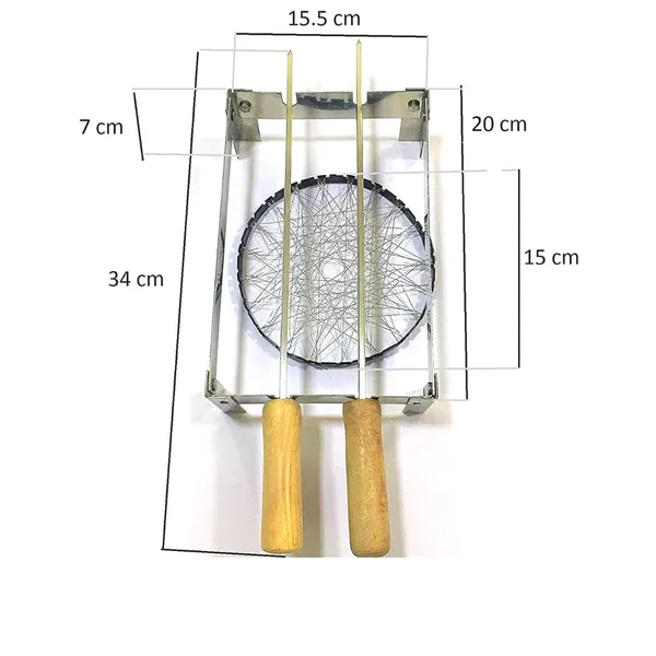 Foldable_Barbeque_Grill_Stand_For_Gas_Stove,_Mini_Tandoor_Stand_With_2_Skewers_&_1_Jali_|_Small_Knife_With_Cover_For_Kitchen_Use