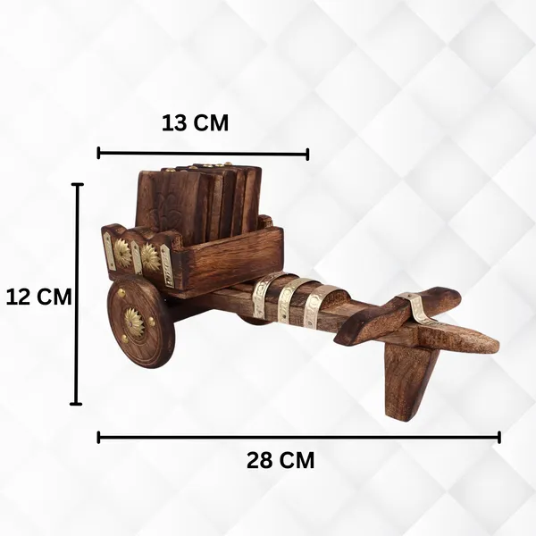 Set_of_6_Bullock_Cart_Shaped_Wooden_Coaster