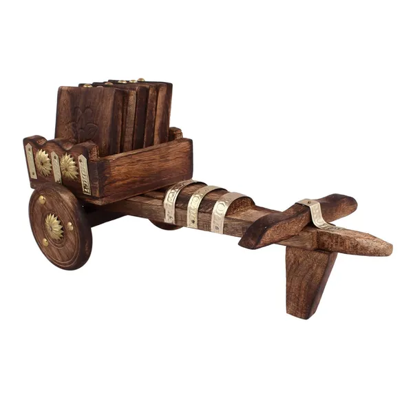Set_of_6_Bullock_Cart_Shaped_Wooden_Coaster