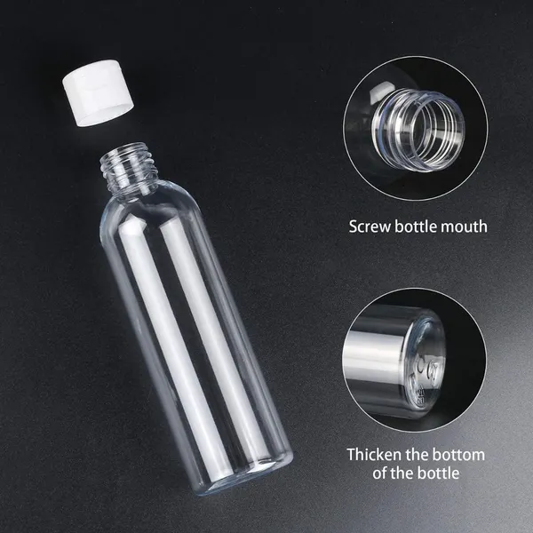 100Ml_Empty_Clear_Plastic_Bottles_With_Flip_Cap_|_Travel_Empty_Bottle_Set_For_Toiletries,_Hair_Oils,_Shampoo,_Conditioner_(Set_Of_5)