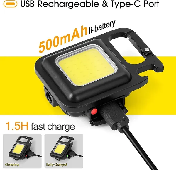 Led_Keychain_Light_With_Bottle_Opener,_Magnetic_Base_And_Folding_Bracket_|_800_Lumens_Cob_Rechargeable_Keychain_Light_|_Emergency_Keychain_Flash_Light_(Square_With_4_Modes,_Aluminum