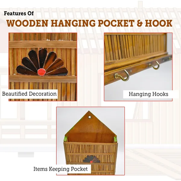 Wooden_Key_Holder_For_Home_With_3_Hooks_|_Key_Holder_For_Home_Decor_Stylish_Letter_Holder_|_Wall_Mount_Decorative_Items_(25X18.5X4.5_Cm)_Pack_Of_1