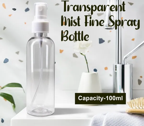 Refillable_Empty_Spray_Bottle,_Fine_Mist_Spray_Bottles_For_Cleaning,_Small_Spray_Bottle_100Ml_|_Plastic_Spray_Bottle_For_Face,_Perfume,_Sanitizer,_Travel,_Home_Care,_(Transparent)_(Set_Of_8)