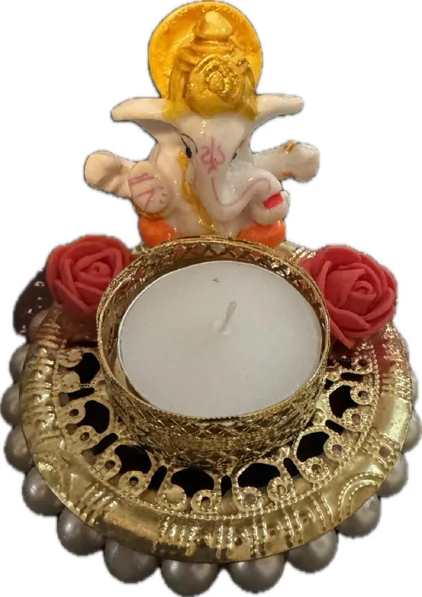 Multicolor_Resin_Round_Ganesh_Ji_Candle_Holder