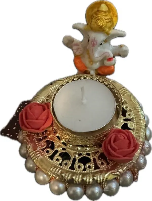 Multicolor_Resin_Round_Ganesh_Ji_Candle_Holder