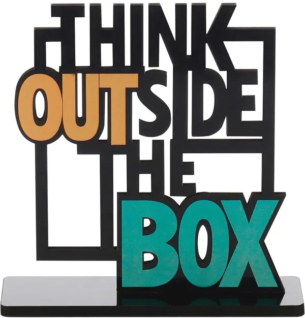 Multicolor_Wood_Solimo_Wooden_Think_Outside_The_Box_Quote_Showpiece_Item_For_Study_Table