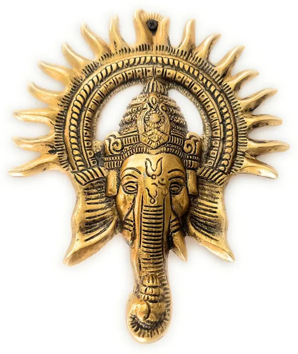 Gold_Metal_Lord_Ganesha_Wall_Hanging