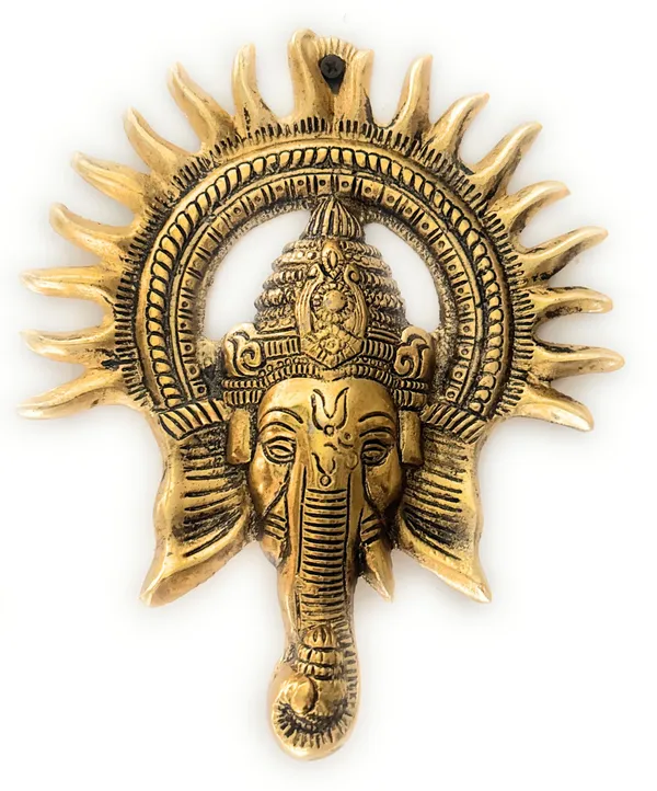 Gold_Metal_Lord_Ganesha_Wall_Hanging