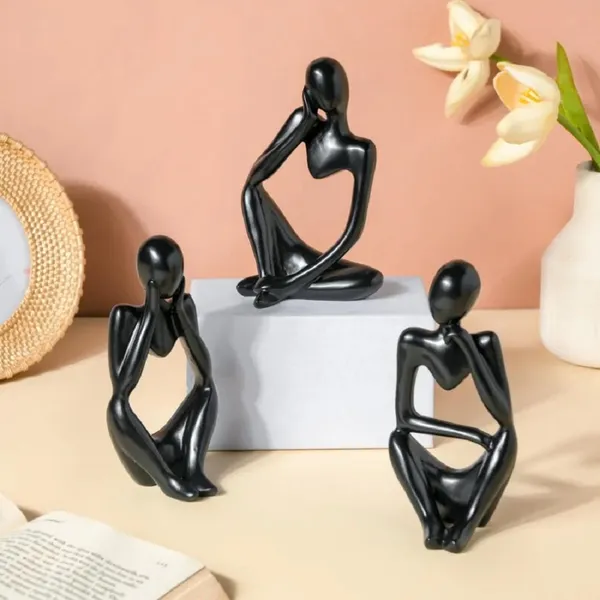 Black_Ceramic_Home_Decor_Showpiece_|_Modern_Art_Thinker_Showpiece_For_Living_Room