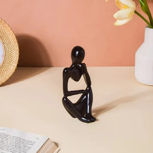 Black_Ceramic_Home_Decor_Showpiece_|_Modern_Art_Thinker_Showpiece_For_Living_Room