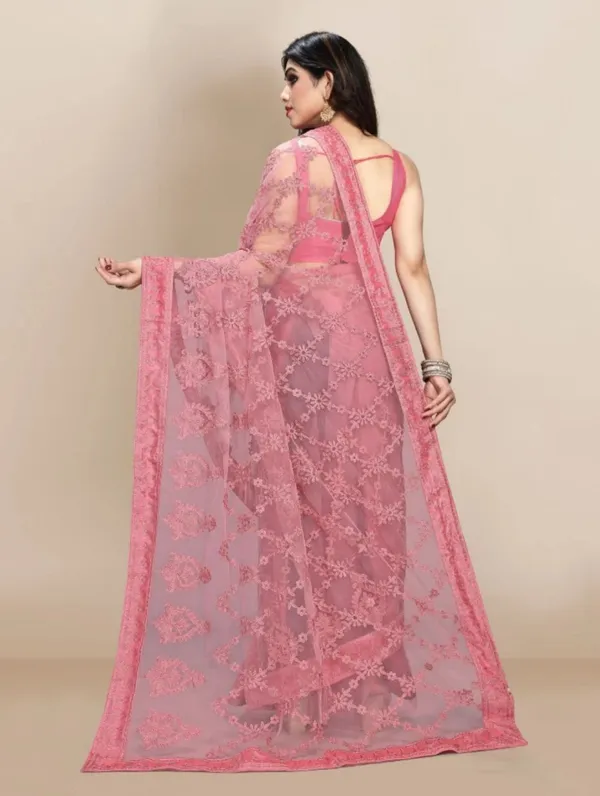 Pink_Net_Dyed_Bollywood_Saree_For_Women