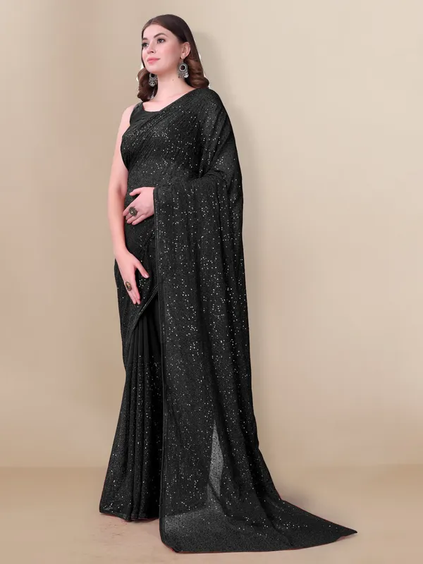 Black_Sequnce_Bollywood_Saree