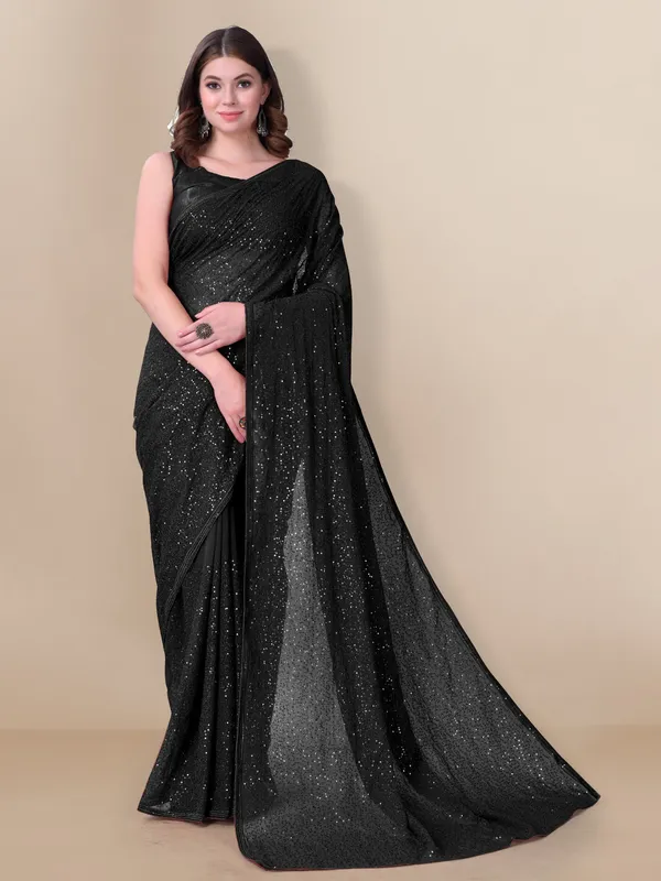 Black_Sequnce_Bollywood_Saree