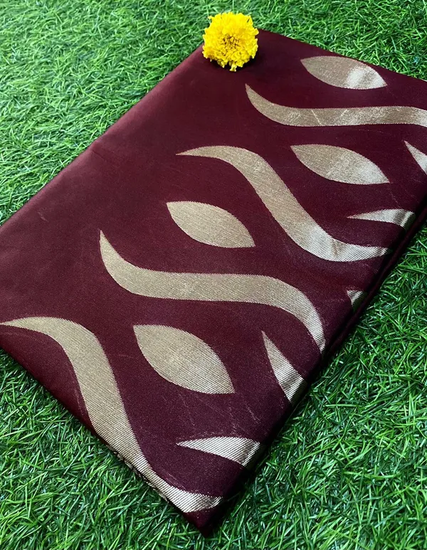 Maroon_Jacquard_Embellished_Banarasi_Saree_For_Women