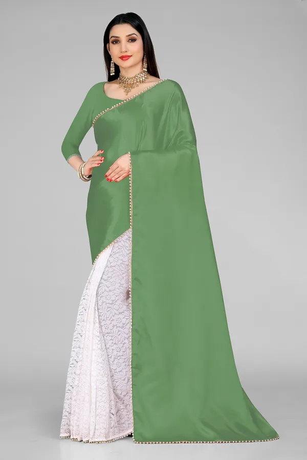 Embellished_Bollywood_Satin_Half_Half_Saree