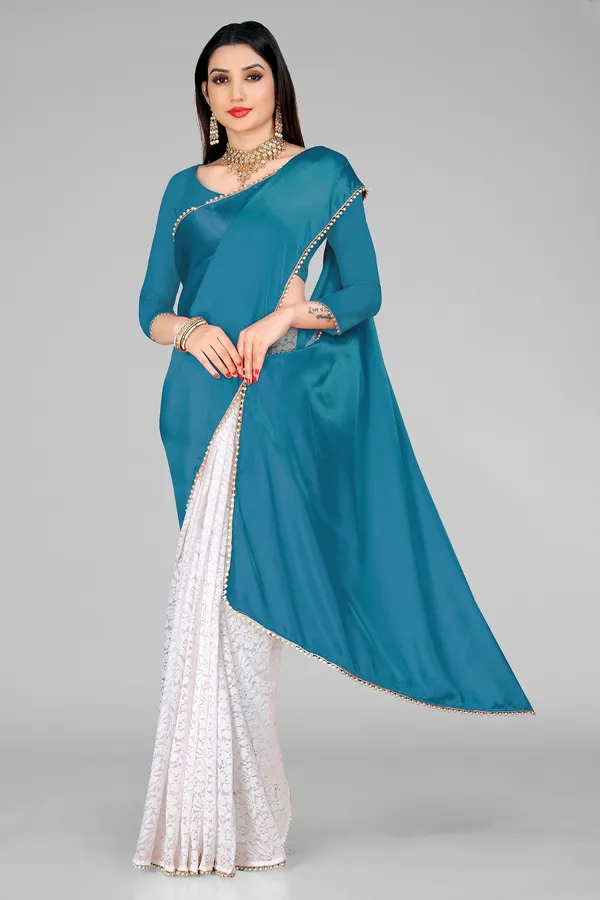 Embellished_Bollywood_Satin_Half_Half_Saree