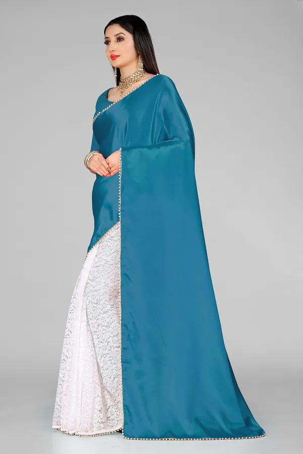 Embellished_Bollywood_Satin_Half_Half_Saree