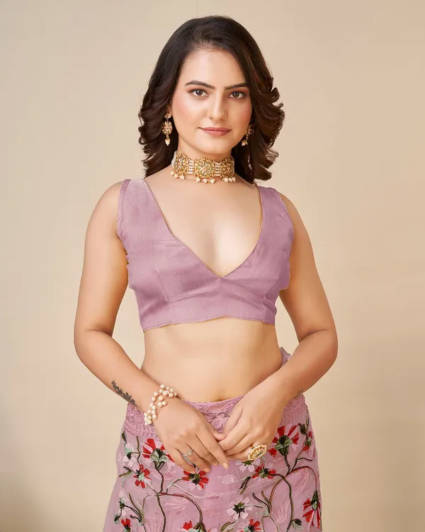 Embroidered_Bollywood_Net_Saree