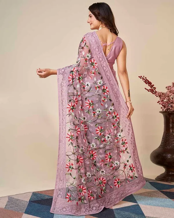 Embroidered_Bollywood_Net_Saree