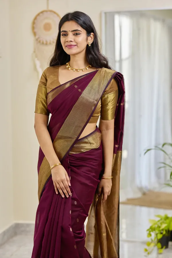 Handloom_Linen_Saree_with_Unstitched_Blouse