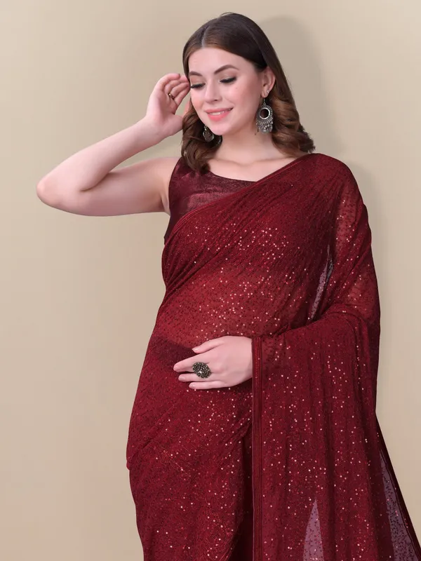 Fancy_Sequnse_Partywear_Saree