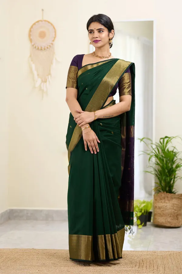 Handloom_Linen_Saree_with_Unstitched_Blouse