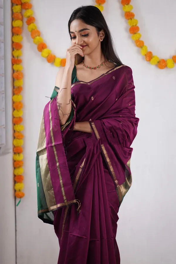 Handloom_Linen_Saree_with_Unstitched_Blouse