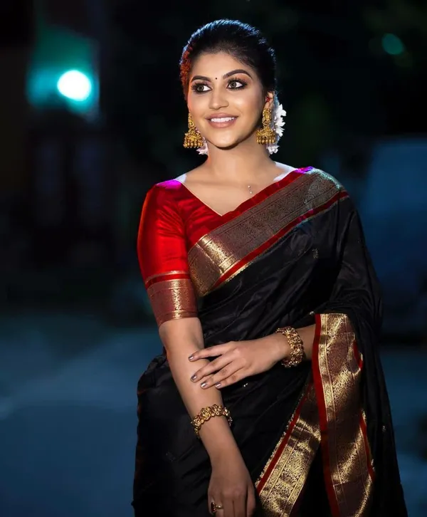 Banarasi_Silk_Saree_With_Lovely_Blouse_Piece_|_Outstanding_Black