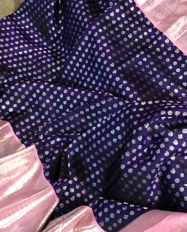 Preferable_Blue_Soft_Silk_Saree_with_Snazzy_Blouse_Piece