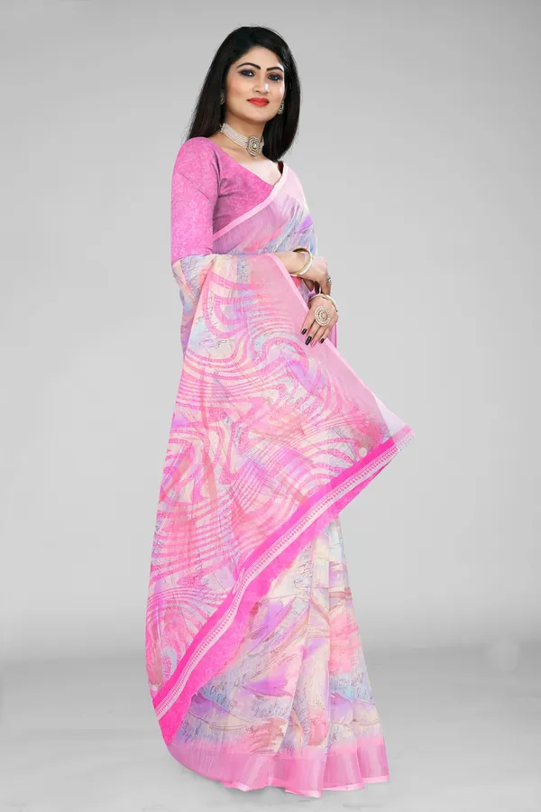 Handloom_Linen_Saree_with_Unstitched_Blouse