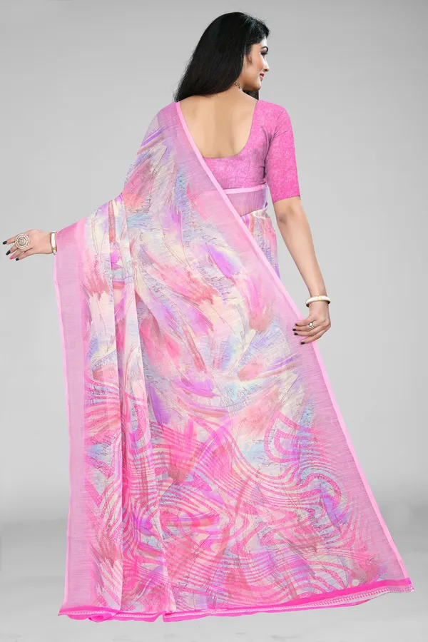 Handloom_Linen_Saree_with_Unstitched_Blouse