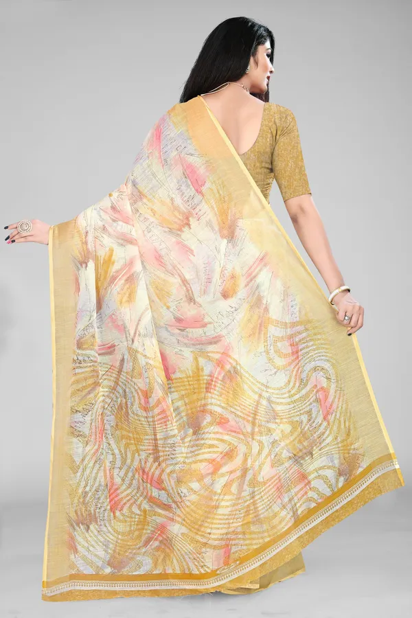 Handloom_Linen_Saree_with_Unstitched_Blouse