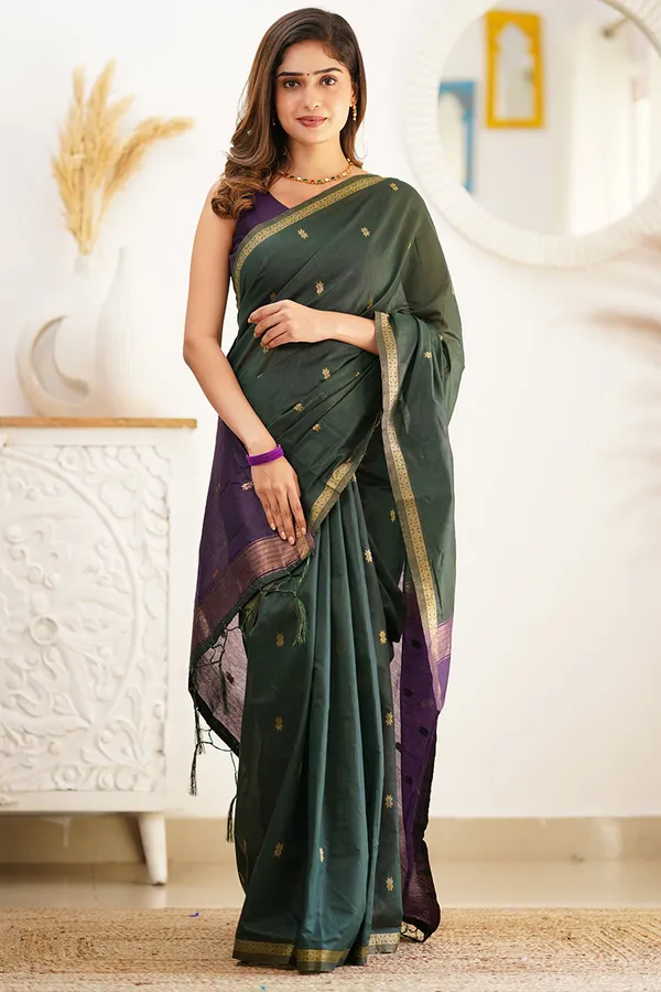 Cotton_Silk_Saree_with_Unstitched_Blouse