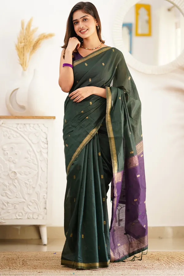Cotton_Silk_Saree_with_Unstitched_Blouse