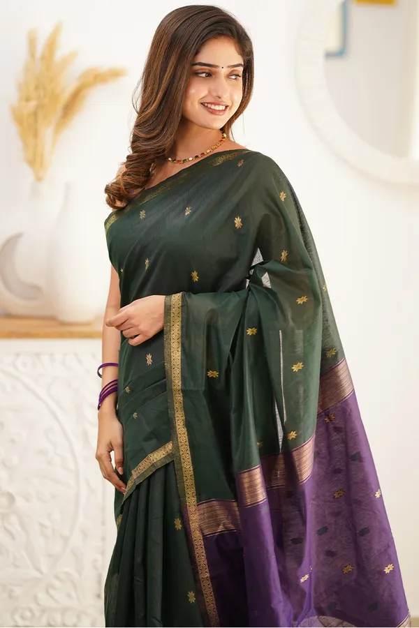 Cotton_Silk_Saree_with_Unstitched_Blouse