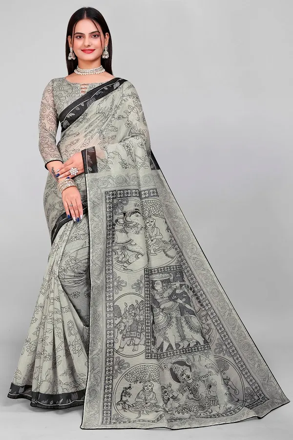 Handloom_Linen_Saree_with_Unstitched_Blouse