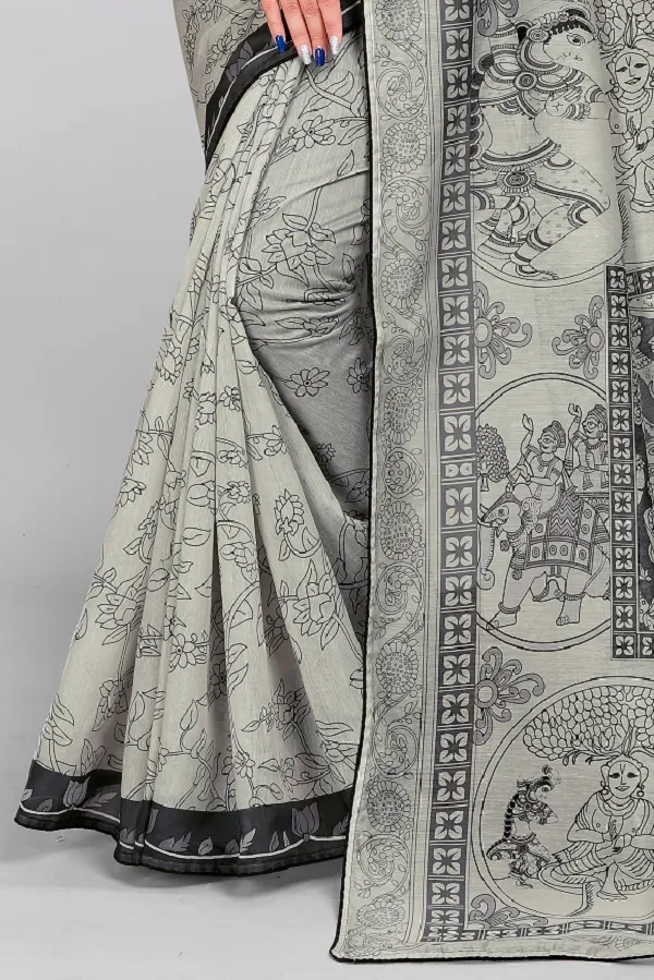 Handloom_Linen_Saree_with_Unstitched_Blouse