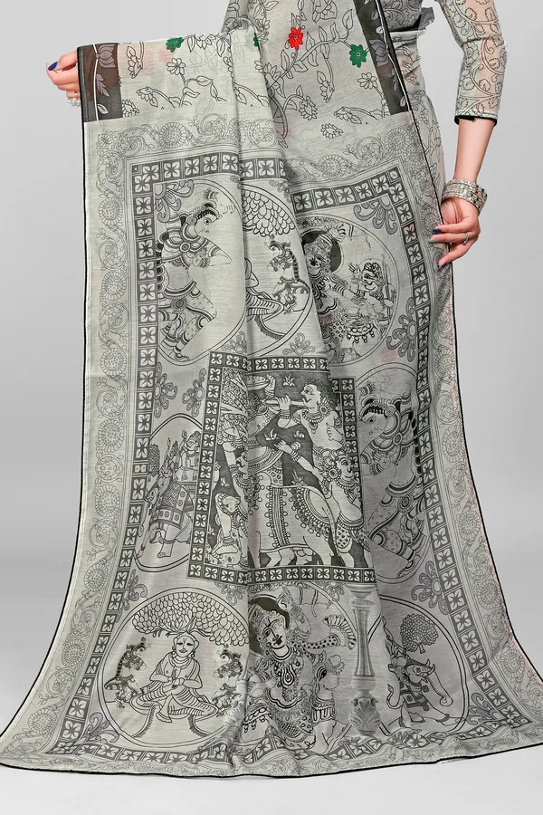 Handloom_Linen_Saree_with_Unstitched_Blouse
