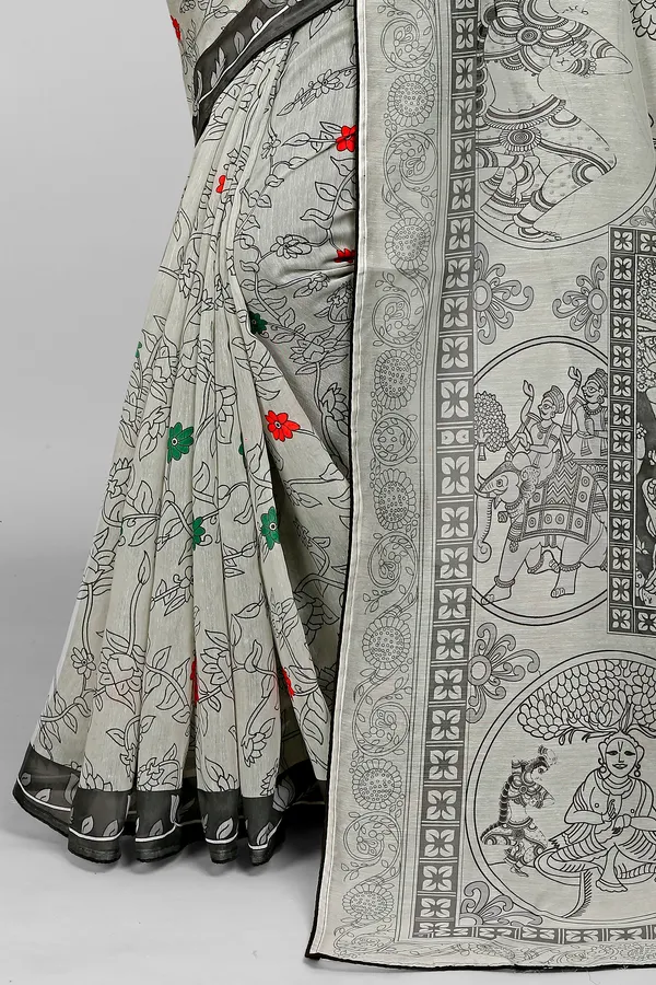 Handloom_Linen_Saree_with_Unstitched_Blouse