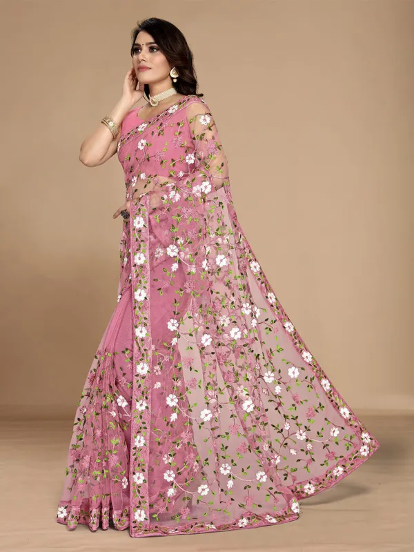 badami_Net_Dyed_Bollywood_Saree_For_Women